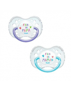 Dodie Sucettes Anatomiques +18m x2 Fan de Papa - Maman