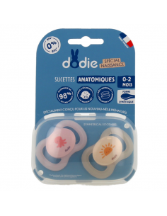 Dodie Sucettes anatomiques 0-2mois - petite pieuvre. x2