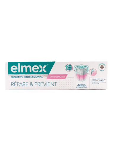 Elmex Sensitive Professionnal + Soin Gencives Tube 75ml