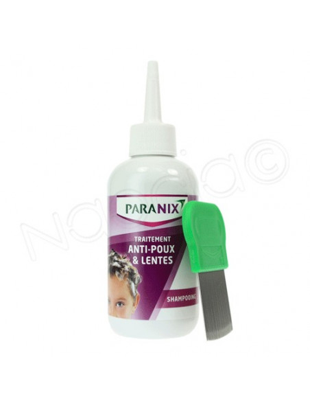 Paranix Traitement anti-poux & lentes Shampooing. Flacon 200ml + 1 peigne gratuit.