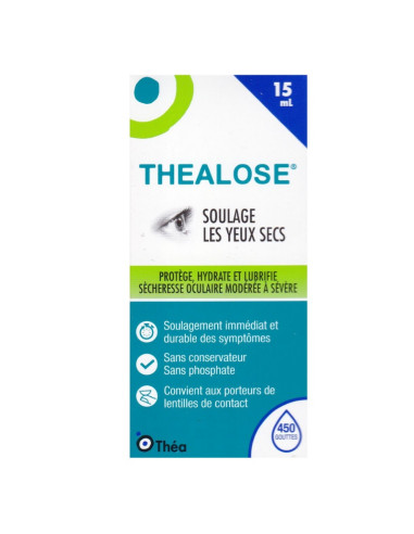 Thealose Solution oculaire Yeux Secs - 15ml
