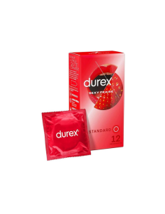 Durex Sexy Fraise Standard 12 préservatifs
