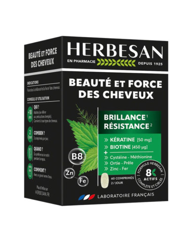 Herbesan Beauté et force des cheveux  60 comprimés