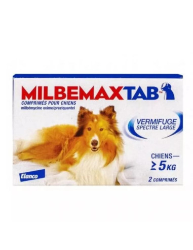 MilbemaxTab Chiens. 2 comprimés