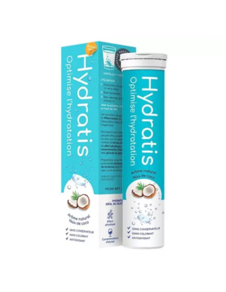 Hydratis Noix de coco 20 pastilles effervescentes