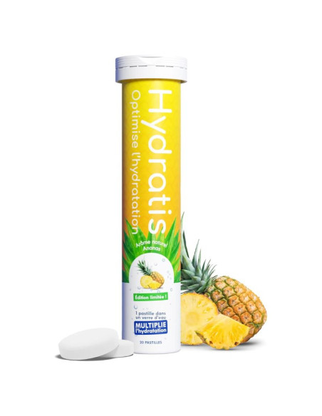 Hydratis Ananas - Edition limitée - 20 pastilles effervescentes