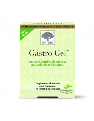 New Nordic Gastro Gel. Boite Anniversaire 60 comrpimés + 10 OFFERTS