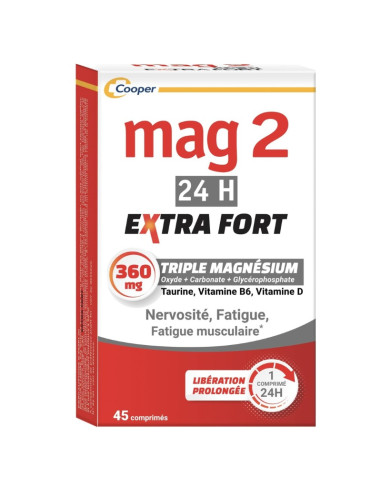 Mag 2 24H Extra Fort. 45 comprimés