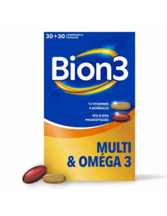 Bion 3 Multi & Oméga 3. 30 comprimés et 30 capsules