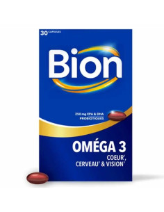 Bion Oméga 3. Coeur, Cerveau & Vision. 30 capsules