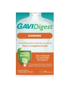 GaviDigest Diarrhée. 30 gélules