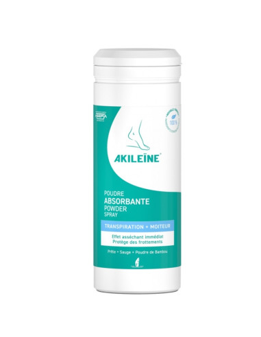 Akileine Poudre Absorbante Soins Verts. 75g