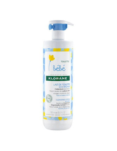 Klorane Bébé Lait de Toilette sans rinçage 750ml