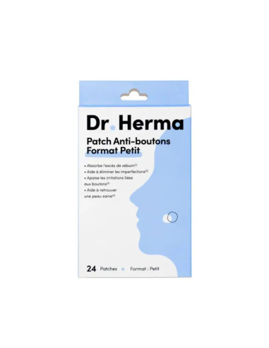 Dr. Herma Patch Anti-boutons Format petit 24 patches