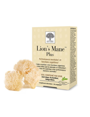 New Nordic Lion's Mane Plus 30 comprimés