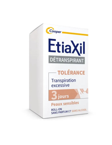 ETIAXIL Détranspirant TOLERANCE peaux sensibles Roll-On