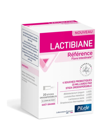 Lactibiane Référence. 20 sticks goût...