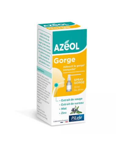 Azéol Gorge dès 18ans. Spray 15ml