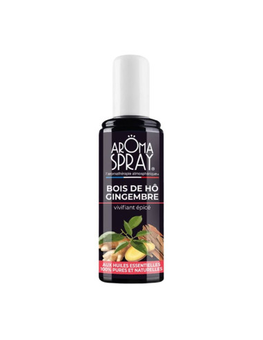 Aromaspray Assainisseur d'atmosphère 100% naturel Bois de Hô Gingembre Spray 100ml