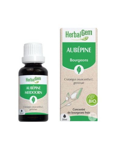 HerbalGem Aubépine Macérat Bio Flacon 30 ml