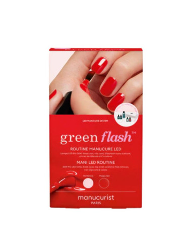 MANUCURIST Kit GREEN FLASH LAMPE 36W avec 2 vernis
