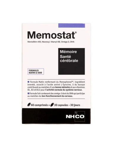NHCO Memostat 60 + 30 comprimés