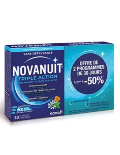 Novanuit Triple Action. Lot 2x30 comprimés