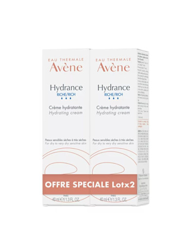 AVENE Hydrance Riche  Lot 2x40ml