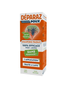 Déparaz Poux Shampoing Traitant Sans Peignage. 150ml