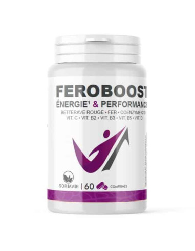 Soria Natural Feroboost Energie & Performance. 60 comprimés