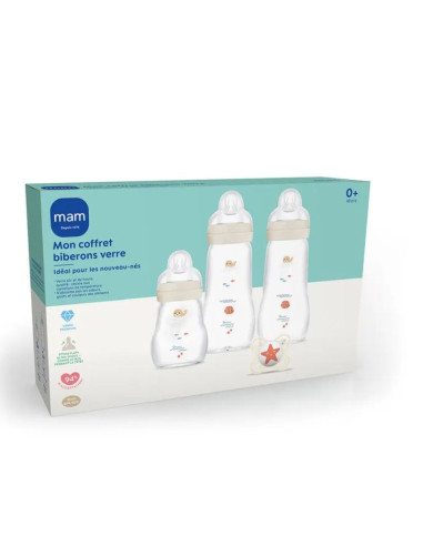 MAM Coffret biberons Verre Modèle La Mer