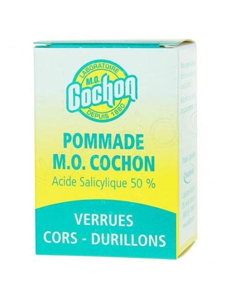 Pommade M.O Cochon Acide Salicylique 50 pour cent Verrues Cors Durillons Pot 10g