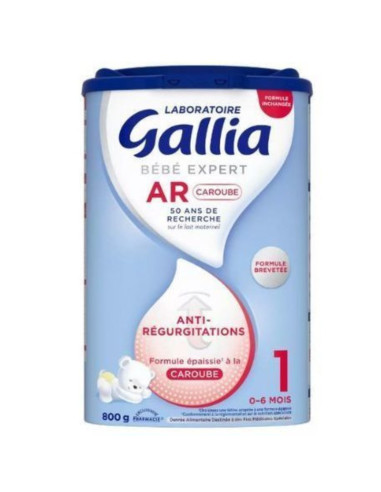 Gallia Bébé Expert 1 AR Caroube. Lait poudre. 0-6mois. 800g
