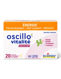 Oscillo Vitalité Adulte 50+. 20 comprimés effervescents