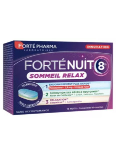Forté Pharma FortéNuit 8h Sommeil Relax. 15 comprimés