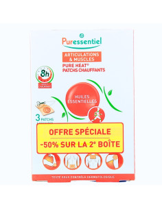 Puressentiel Articulations & Muscles Pure Heat Patchs Chauffants. Lot de 2 offre spéciale -50%