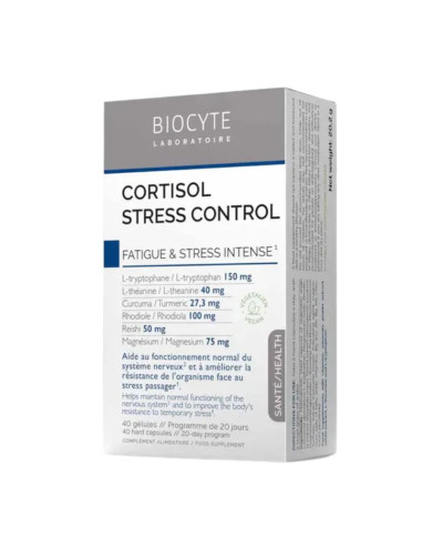 Biocyte Cortisol Stress control 40 gélules