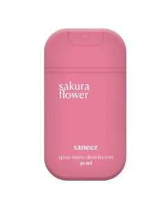 SANEEZ Spray désinfectant mains sakura flower. 30ml - rose