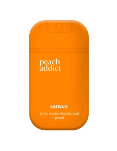 SANEEZ Spray désinfectant mains peach addict. 30 ml - orange
