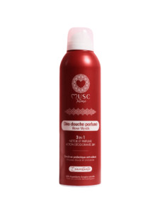 Musc Intime Deo Douche Parfumé Rose Mystik. 200ml aerosol rouge