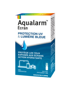 Aqualarm Ecran. Protection UV & Lumière Bleue. Solution Ophtalmique. 10ml