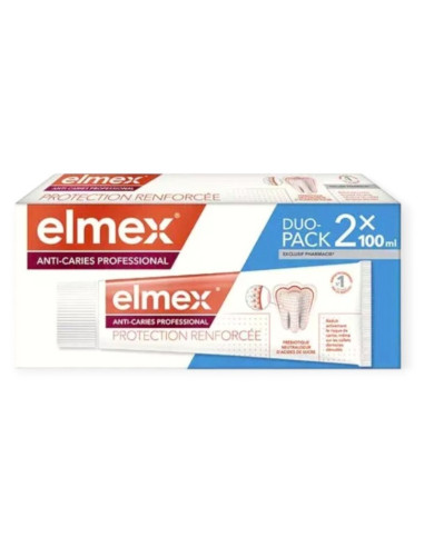 Elmex Dentifrice Anti-Caries Professional. Lot 2x100ml