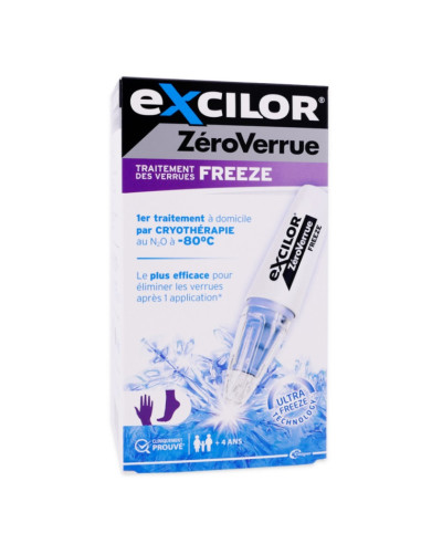 Excilor ZéroVerrue Freeze Stylo 7.5g + 4 embouts