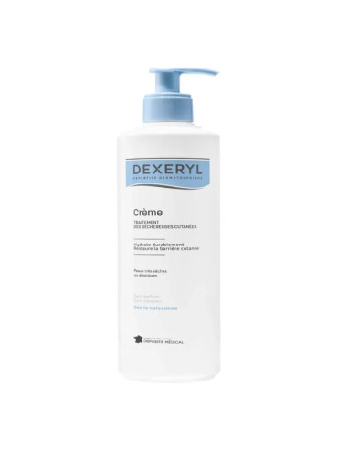 Dexeryl Crème Sécheresses Cutanées. Flacon pompe 500g