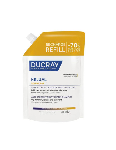 Ducray Kelual Squanorm Recharge Shampooing antipelliculaire 400ml