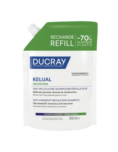 Ducray Kelual Squanorm Recharge Shampooing régulateur 200ml