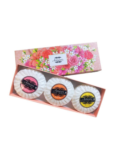 Améos Coffret 3 savons parfumés acidulés