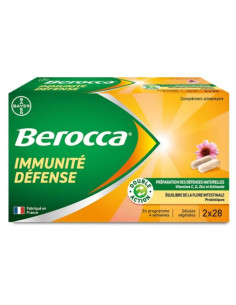 Berocca Immunité Défense.  2x28 gélules