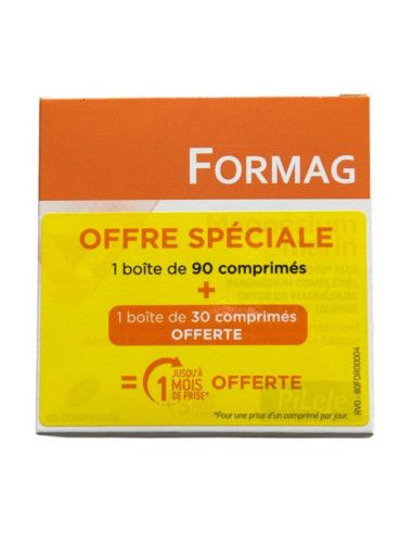 Pilèje Formag. Offre spéciale 90 comprimés + 30 comprimés offerte