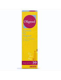 Oligosol Cuivre, Or, Argent. Solution buvable 60ml